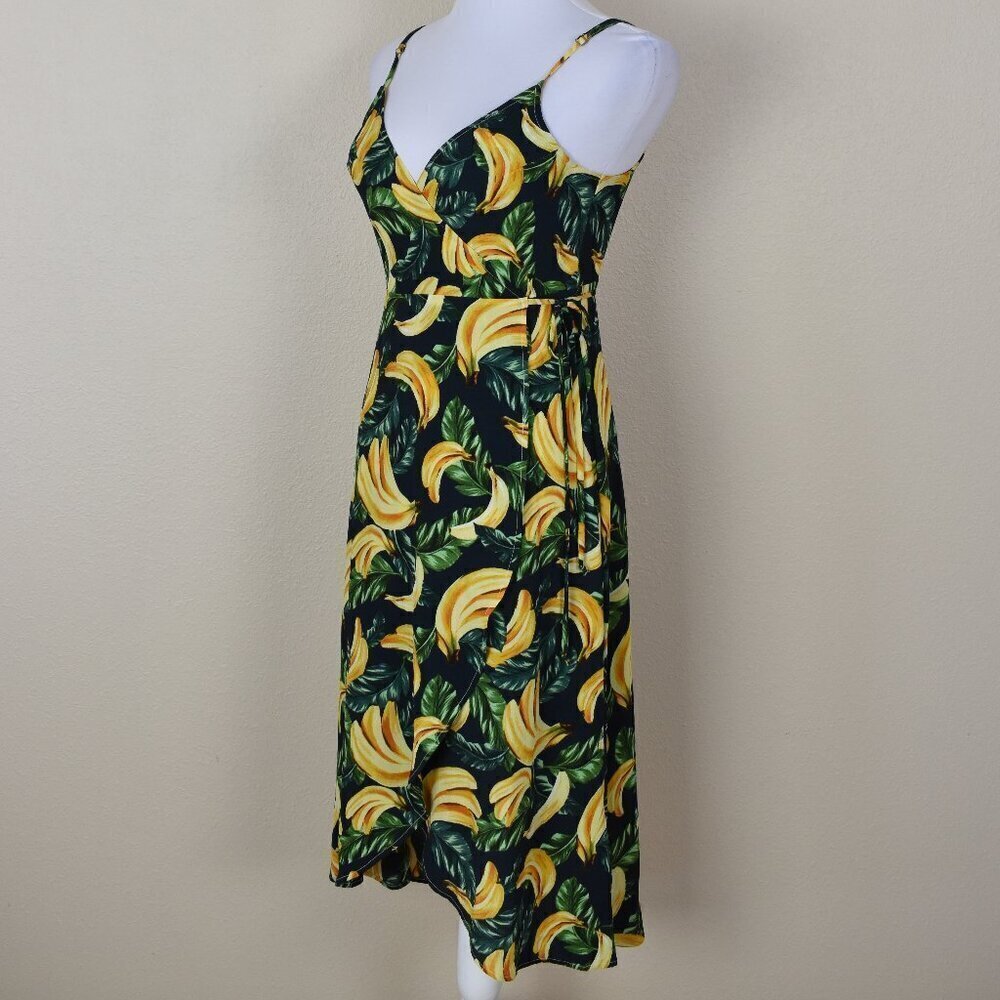 Show Me Your Mumu Meghan Wrap Banana Print Dress - S - Picture 4 of 9